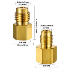 DSH R12-R134a-sovitinsarja 1/4" naarasliitin 1/2" Acme