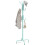 Kleider- und Hutablage mit 12 Haken, rot 1