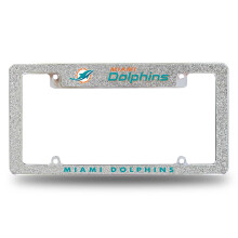 Rico Industries NFL Miami Dolphins Chrome Bling Nummerplaat Frame 30 x 15 cm