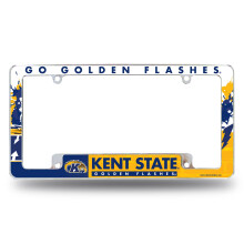 Rico Industries NCAA Kent State Golden Flashes 12" x 6" Chrome Auto Kentekenplaatlijst