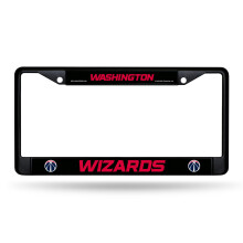 Rico Industries NBA Basketball Washington Wizards Zwart Chroomlijst met Decals 12" x 6" Auto Accessoire
