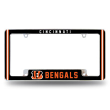 Rico Industries NFL Cincinnati Bengals Alternatieve 12" x 6" Chrome Auto Kentekenplaathouder