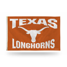 Rico Industries NCAA Texas Longhorns 3-Foot by 5-Foot Single Sided Banner Flag with Grommets