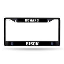 Rico Industries NCAA Howard Bison Zwarte Chroomlijst met Decals 12" x 6" Auto Accessoire