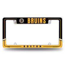 Rico Industries NHL Hockey Boston Bruins 12" x 6" Chrome Auto Kentekenplaat Houder