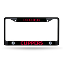 Rico Industries NBA Basketbal Los Angeles Clippers Zwart Chrome Frame 12" x 6" Auto Accessoire