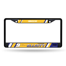Rico Industries NASCAR Racing Chase Elliott Zwart Chroom Frame met Decal Inserts 12" x 6" Auto Accessoire