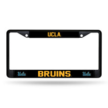 Rico Industries NCAA UCLA Bruins Standaard Zwart Chroom Frame met Decals 12" x 6" Auto Accessoire