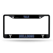 Rico Industries NCAA Yale Bulldogs Zwart Chrome Frame met Decals 12" x 6" Auto Accessoire