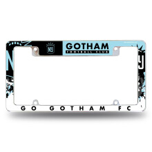 Rico Industries NWSL NJ/NY Gotham FC 12" x 6" Chrome Autolicenseplaat Frame