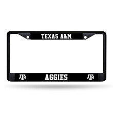 Rico Industries NCAA Texas A&M Aggies Zwart Chroom Kentekenhouder met Kunststof Invoegen 12" x 6" Auto Accessoire