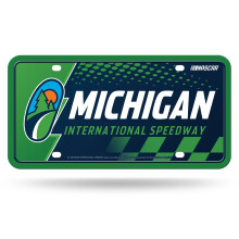 Rico Industries NASCAR Racing Michigan International Speedway Metaal Auto Tag 6" x 12" - Perfect voor Auto/SUV