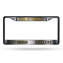 Pittsburgh Steelers Premium Zink Legering Kentekenhouder - 2 Schroeven - Team Trots