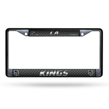 Rico Industries NHL Los Angeles Kings Zwart Chrome Frame met Decal 12" x 6" Auto Accessoire