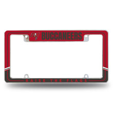 Rico Industries NFL Voetbal Tampa Bay Buccaneers Twee-Tonige 12" x 6" Chrome Kentekenplaat Frame