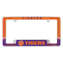 Rico Industries NCAA Clemson Tigers Twee-Ton 12" x 6" Chroom Auto Kentekenplaat Frame