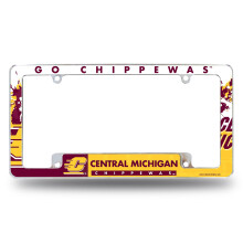 Rico Industries NCAA Central Michigan Chippewas 12" x 6" Chroom Kentekenplaathouder