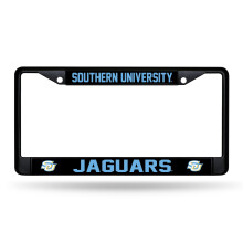 Rico Industries NCAA Southern Jaguars Zwart Chroom Frame 12" x 6"