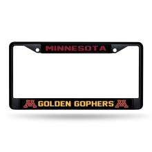 Rico Industries NCAA Minnesota Gophers Zwart Chroom Frame 12" x 6"