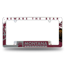 Rico Industries NCAA Montana Grizzlies 12" x 6" Chrome Auto Kentekenplaat Frame