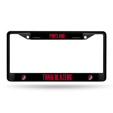 Rico Industries NBA Basketbal Portland Trail Blazers Zwart Chroom Frame met Decals 30 cm x 15 cm