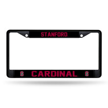Rico Industries NCAA Stanford Cardinal Zwart Chroom Frame 12" x 6"