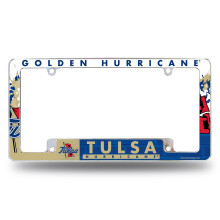 Rico NCAA Tulsa Golden Hurricane 12" x 6" Chrome Auto Kentekenplaat Frame