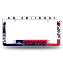 Rico Industries NCAA Gonzaga Bulldogs 12" x 6" Chrome Autolijst Frame voor Auto/Vrachtwagen/SUV