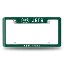 Rico Industries NFL New York Jets Classic 12" x 6" Chrome Auto Kentekenplaat Frame