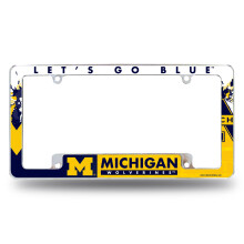 Rico Industries NCAA Michigan Wolverines 12" x 6" Chrome Auto Kentekenplaat Frame