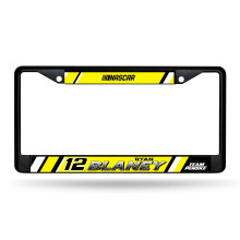 Rico Industries NASCAR Racing Ryan Blaney Zwart Chroom Frame met Decal Inserts 12" x 6" Auto Accessoire