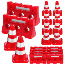 Mini Traffic Cones Toys Set 24 Pieces