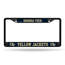 Rico Industries NCAA Georgia Tech Yellow Jackets Chroom Nummerplaat Frame, Zwart 12X0.5X06