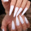 Clear Acrylic Coffin Stiletto False Nails 24pcs 5