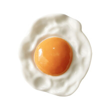 Resin Fried Egg Refrigerator Magnet 1pc