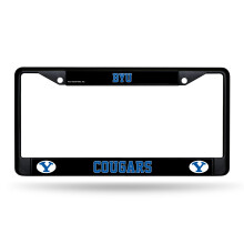 Rico Industries NCAA BYU Cougars Standaard Chroom Kentekenplaatframe, Zwart 12X0.5X06