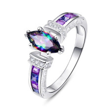 XINYUAN purple zircon ring for women 1 piece