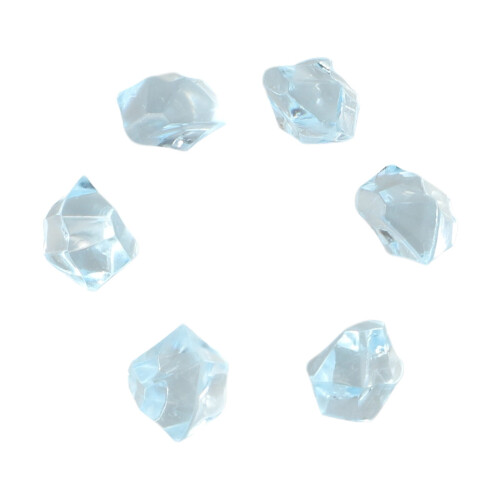 Light Blue Acrylic Crushed Ice Rocks 150 pcs 2