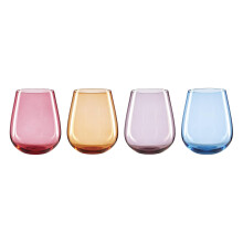 Oneida 895931 True Colors Stemless Wijnglazen, Set Van 4