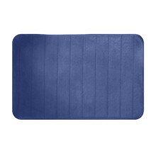 Liquidation ! Tapis de bain Ynlkorvg en mousse à mémoire de forme, doux et confortable, super absorbant, 81 x 51 cm, bleu. Décoration intérieure.