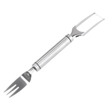 Stainless Steel Watermelon Melon Cutter Fork Silver