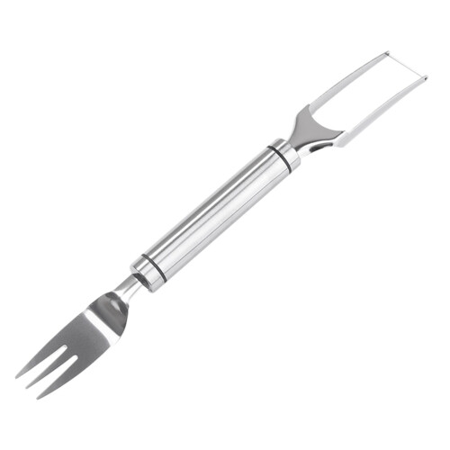 Stainless Steel Watermelon Melon Cutter Fork Silver