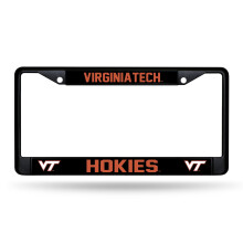 Rico Industries NCAA Virginia Tech Hokies Zwart Chroom Frame met Decals 12" x 6" Auto Accessoire