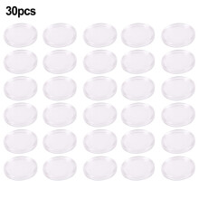 Boîte à monnaie transparente hermétique, 30 pièces, 40,6 mm