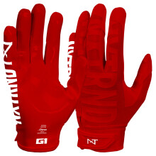 Nxtrnd G1 Pro Herren Fußballhandschuhe, Erwachsene Sticky Receiver Handschuhe (Rot, Klein)