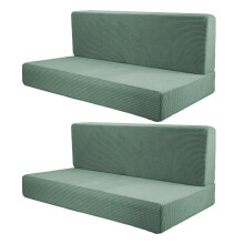 Capas de assento Yotijar RV, estilo banco macio, 2 peças, verde