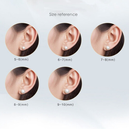 Pendientes de perlas de plata de ley 925 para mujer 1