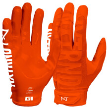 Nxtrnd G1 Pro Herren Fußballhandschuhe, Erwachsene Sticky Receiver Handschuhe (Orange, Groß)