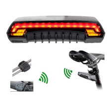 Wireless Remote Control Smart Bike Tail Light Rear with Turn Signals -Waterproof USB Rechargeable- Bicycle Tail Lights Led Light for Mo