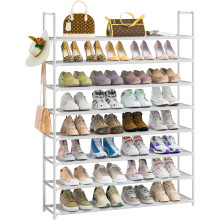 Shoe Rack Organizer Metal 8-Tier Holds 32-40 Pairs